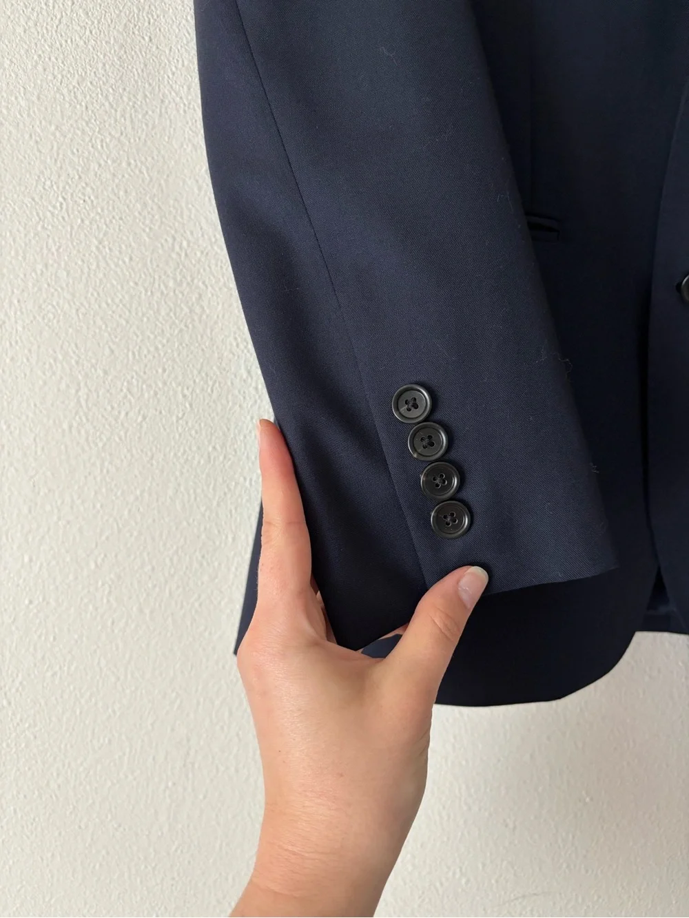 Loro Piana J. Crew Men's Ludlow Navy Blue 100% Italian Wool Blazer Jacket